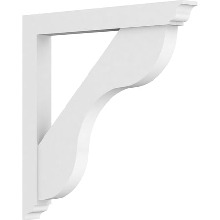 3"W X 30"D X 30"H Standard Carmel Architectural Grade Pvc Bracket With Traditional Ends