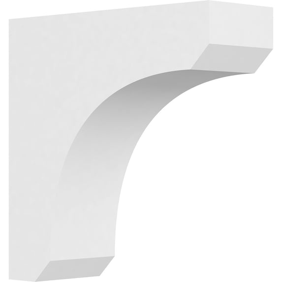3"W x 10"D x 10"H Standard Legacy Architectural Grade PVC Corbel