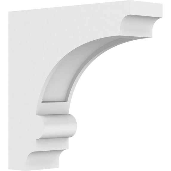 3"W x 12"D x 12"H Standard Diane Architectural Grade PVC Corbel