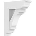 thumbnail image 1 of 3"W x 12"D x 14"H Standard Merced Architectural Grade PVC Bracket with Traditional Ends, 1 of 11