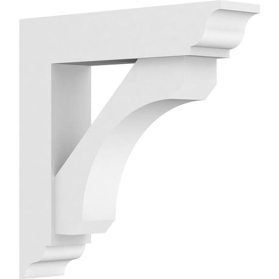 3"W x 14"D x 14"H Standard Legacy Architectural Grade PVC Bracket With Traditional Ends
