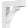 thumbnail image 1 of 3"W x 14"D x 14"H Standard Olympic Architectural Grade PVC Bracket with Block Ends, 1 of 11