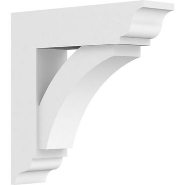 3"W x 14"D x 14"H Standard Thorton Architectural Grade PVC Bracket with Traditional Ends