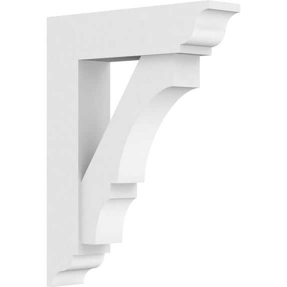 3"W x 14"D x 18"H Standard Balboa Architectural Grade PVC Bracket With Traditional Ends
