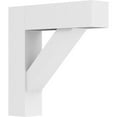 thumbnail image 1 of 3"W x 16"D x 16"H Standard Traditional Architectural Grade PVC Bracket with Block Ends, 1 of 4