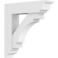thumbnail image 1 of 3"W x 18"D x 18"H Standard Merced Architectural Grade PVC Bracket with Traditional Ends, 1 of 11