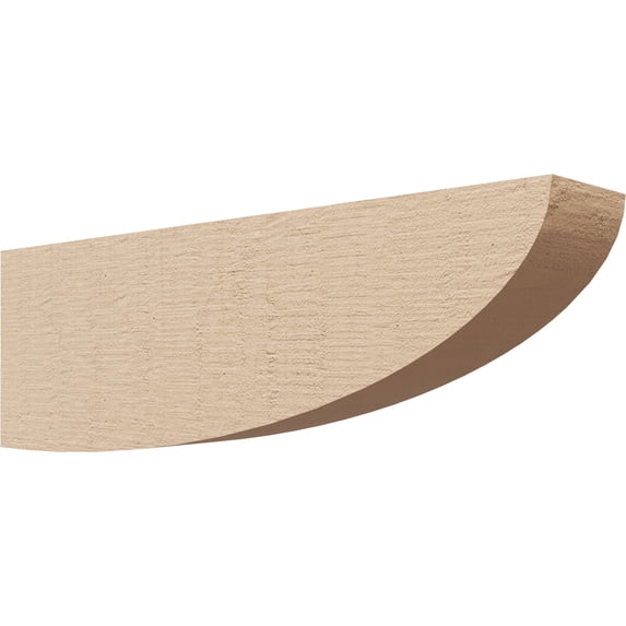 3"W x 18"D x 6"H Thin Durham Rough Cedar Woodgrain TimberThane Corbel, Primed Tan