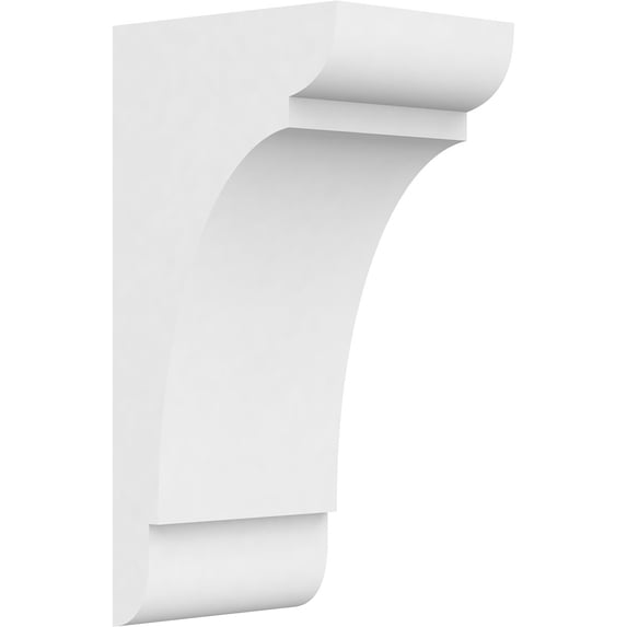 3"W x 6"D x 6"H Standard Olympic Architectural Grade PVC Corbel