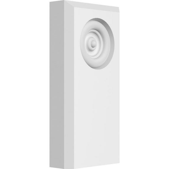 3"W x 6"H x 1/2"P Standard Foster Bullseye Plinth Block with Beveled Edge (8-Pack)