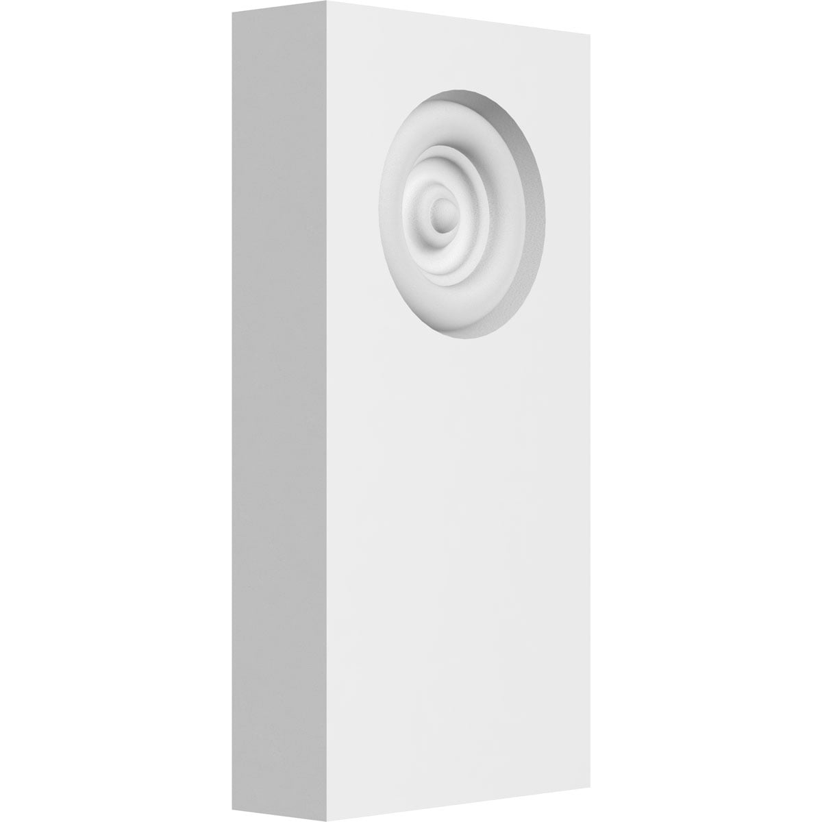 3"W x 6"H x 1/2"P Standard Foster Bullseye Plinth Block with Square Edge (4-Pack)
