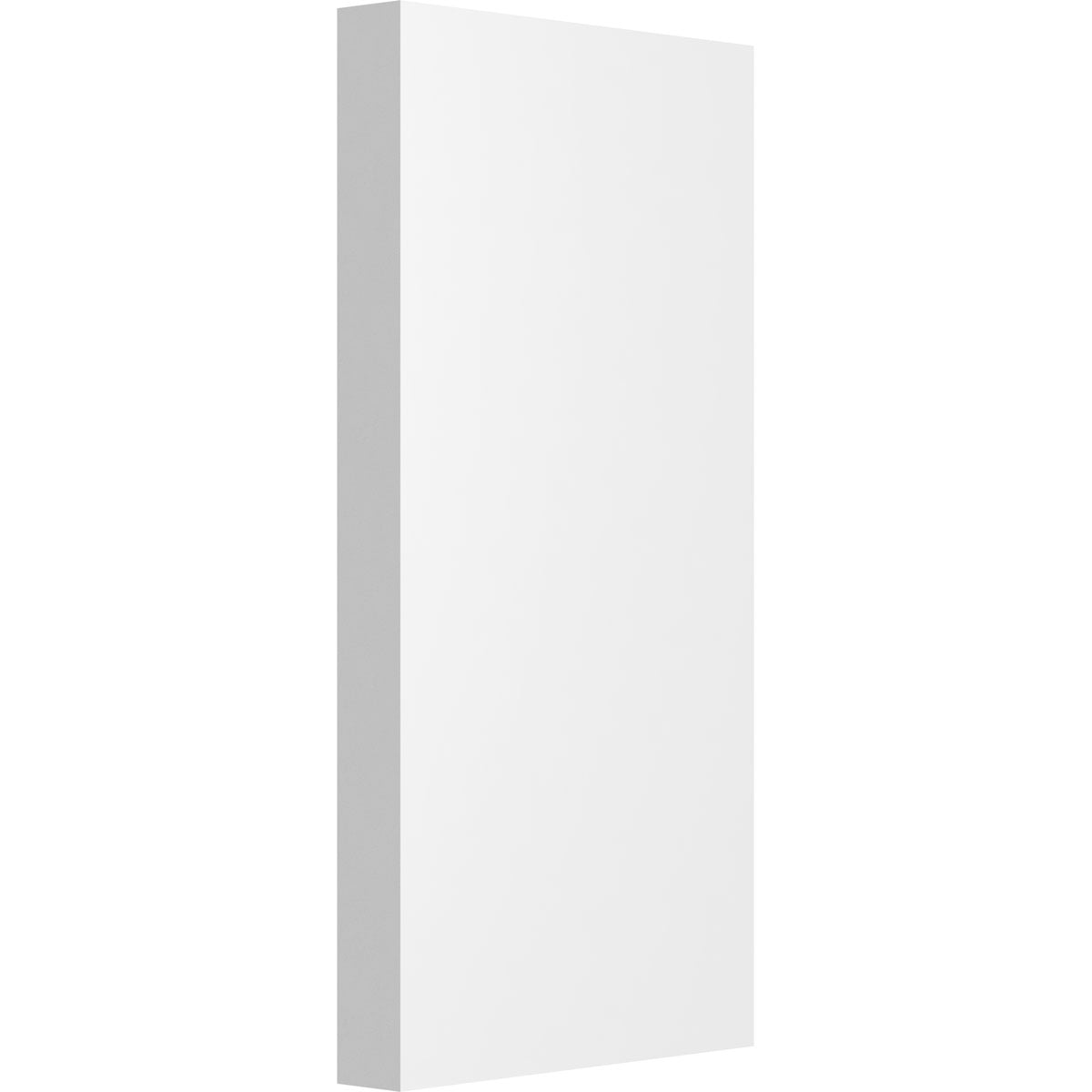White PVC Standard Foster Plinth Block with Square Edge