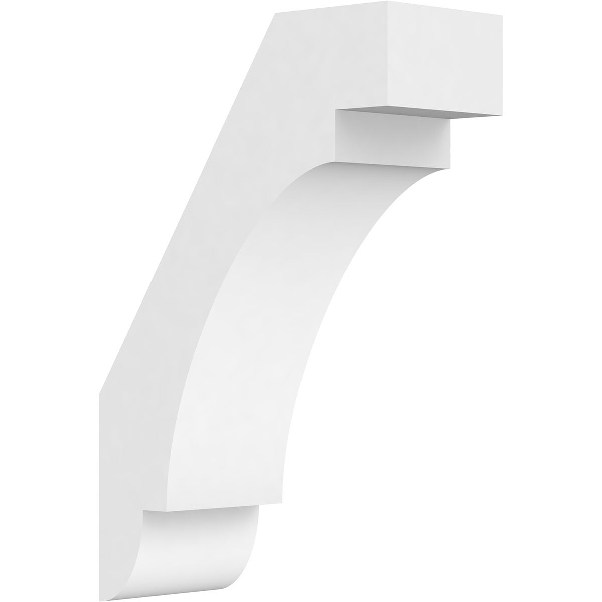 3"W x 8"D x 12"H Standard Aspen Architectural Grade PVC Knee Brace