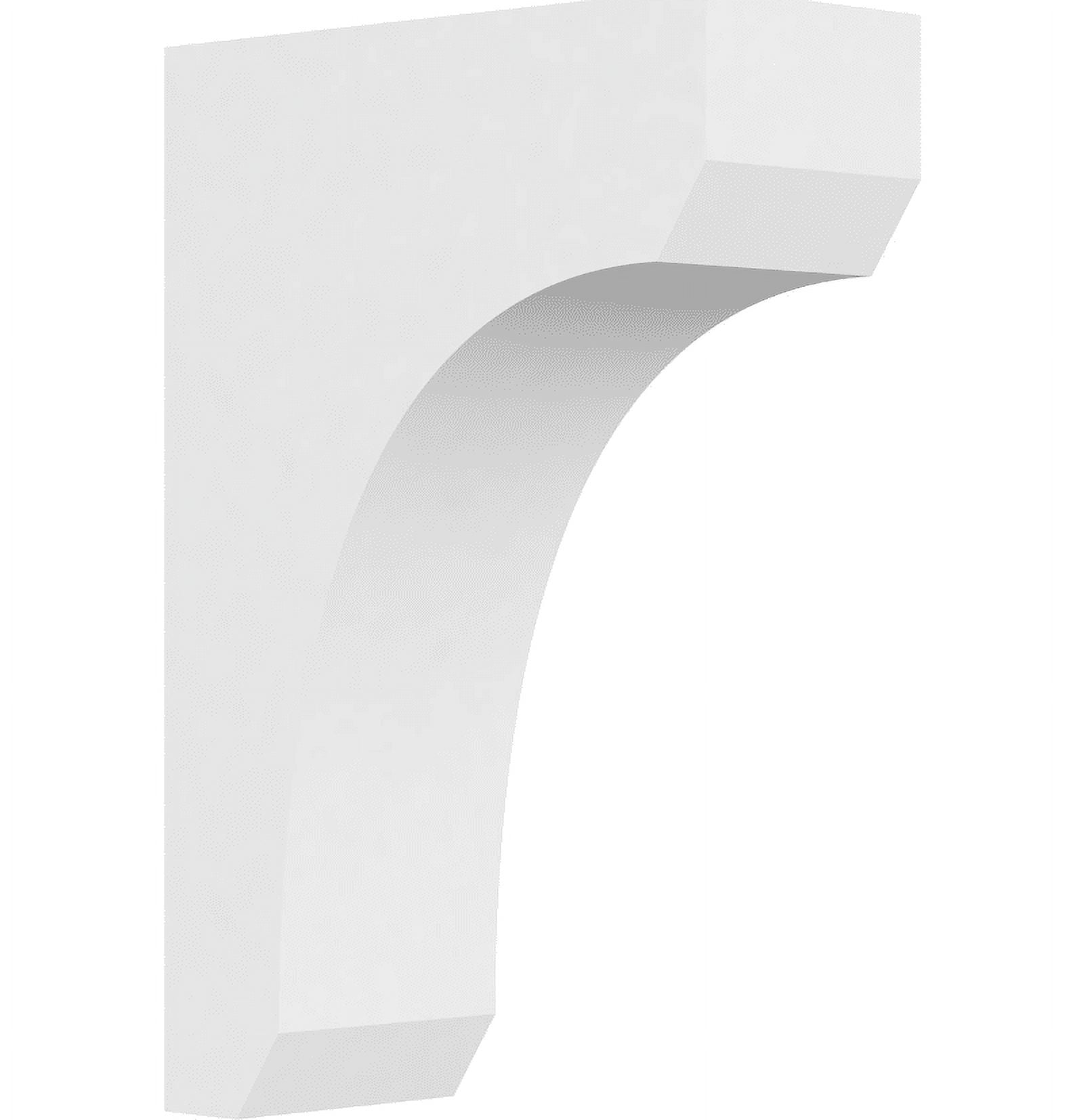 White Architectural Grade PVC Decorative Corbel 12"H x 3"W x 8"D