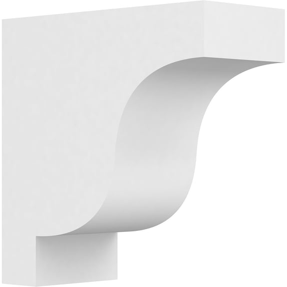 3"W x 8"D x 8"H Standard Newport Architectural Grade PVC Corbel