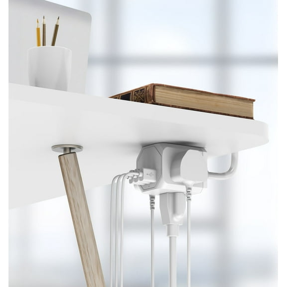 3 Wall Outlets with 3 USB Ports (5ft cord)