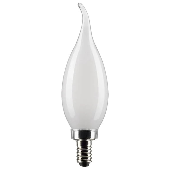3 Watt CA10 LED - Frost - Candelabra base - 90 CRI - 2700K - 120 Volt - 6-Pack