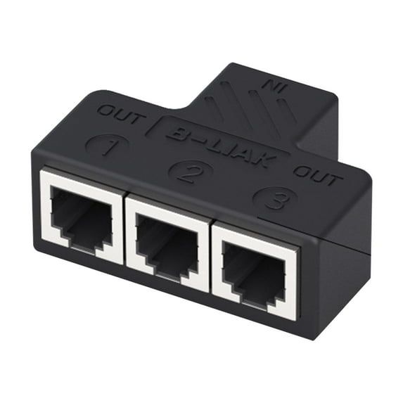3 Way/4Way Phone Line Splitter Adapter Telephone Splitter Phone Jacks Splitter for Efficient Communication Good Effect