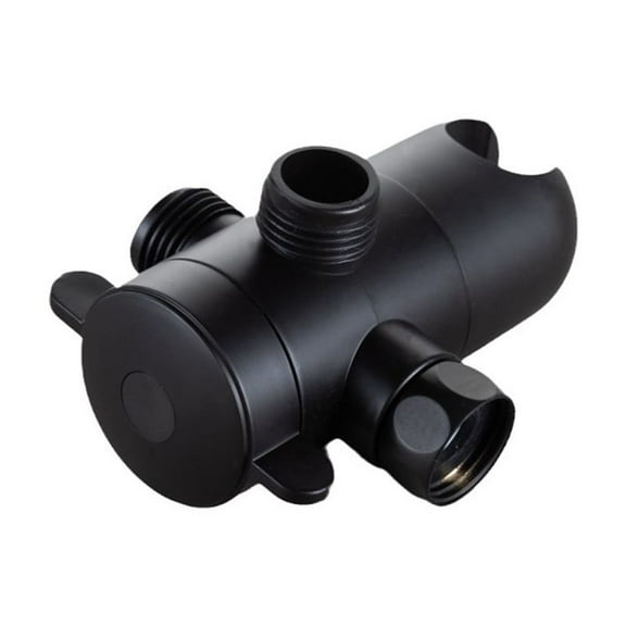 3-Way Abs Bathroom Shower Head Diverter Valve Sprayer Mount Water Separator Shower Diverter Valve Both Handheld Fixed Showerhead