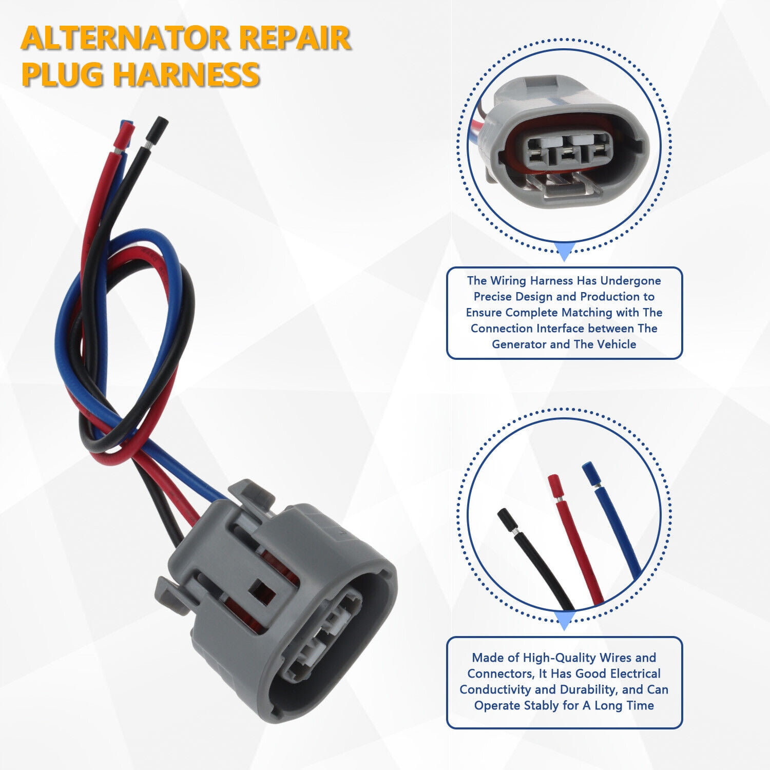 3 Way Alternator Repair Harness For Toyota Tundra SR5 Standard Extended 3-way-alternator-repair-harness-for-toyota-tundra-sr5-standard-extended