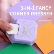 3 Way Beauty Shape Corner Punch, 3 In 1 Corner Paper Punch For Paper Crafts, Laminate, Cardstock, Business Card, DIY, Photo, Card Making