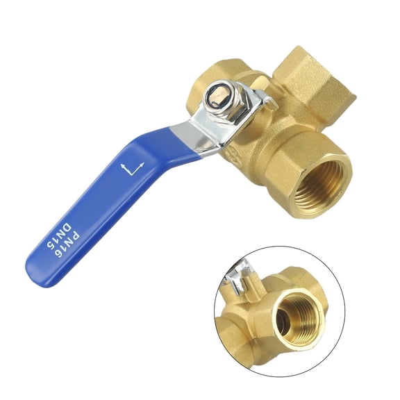 3 Way Brass Ball Valve, L/T Bore Valve Ball Valve For Water Oil Gas