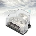 3 Way Car Audio Power Wire Distribution Block Splitter for 1/0 Gauge