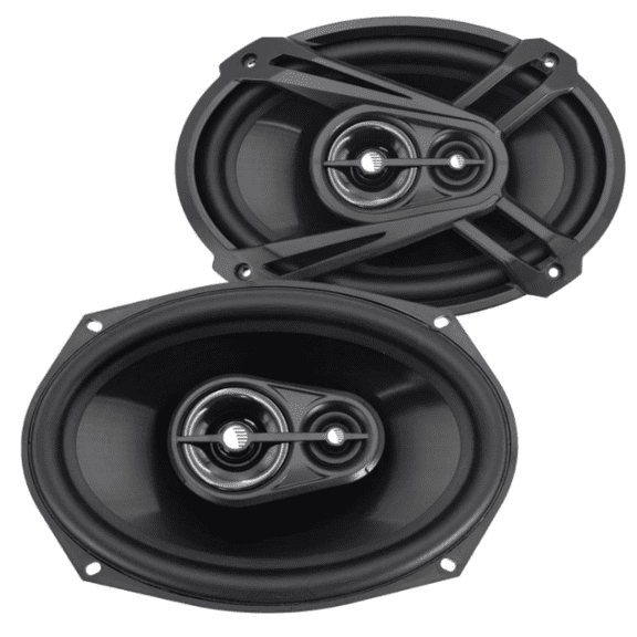 3-Way Coaxial Car Speakers, 320W, 4 Ohms, Full Range, Enhanced Bass, Polypropylene Cone & Butyl Rubber Surround, Easy Install, Grills Included