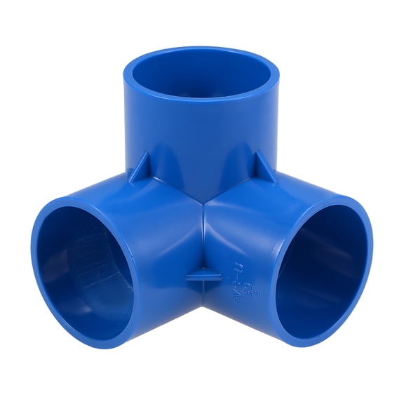 3-Way Elbow Pipe Fitting,Furniture Grade,1-1/2-inch Socket Tee Corner Fittings Blue