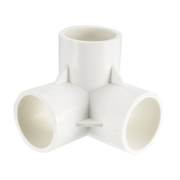 3 Way Elbow Pipe Fitting,Furniture Grade,1-inch Size Tee Corner Fittings White