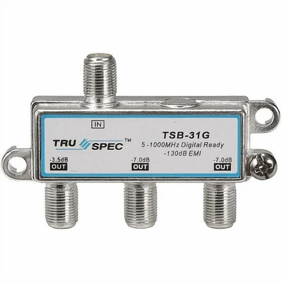 3-Way F-Type Coaxial Cable Tv Splitter Adaptor Combiner Connector 5-1000 Mhz