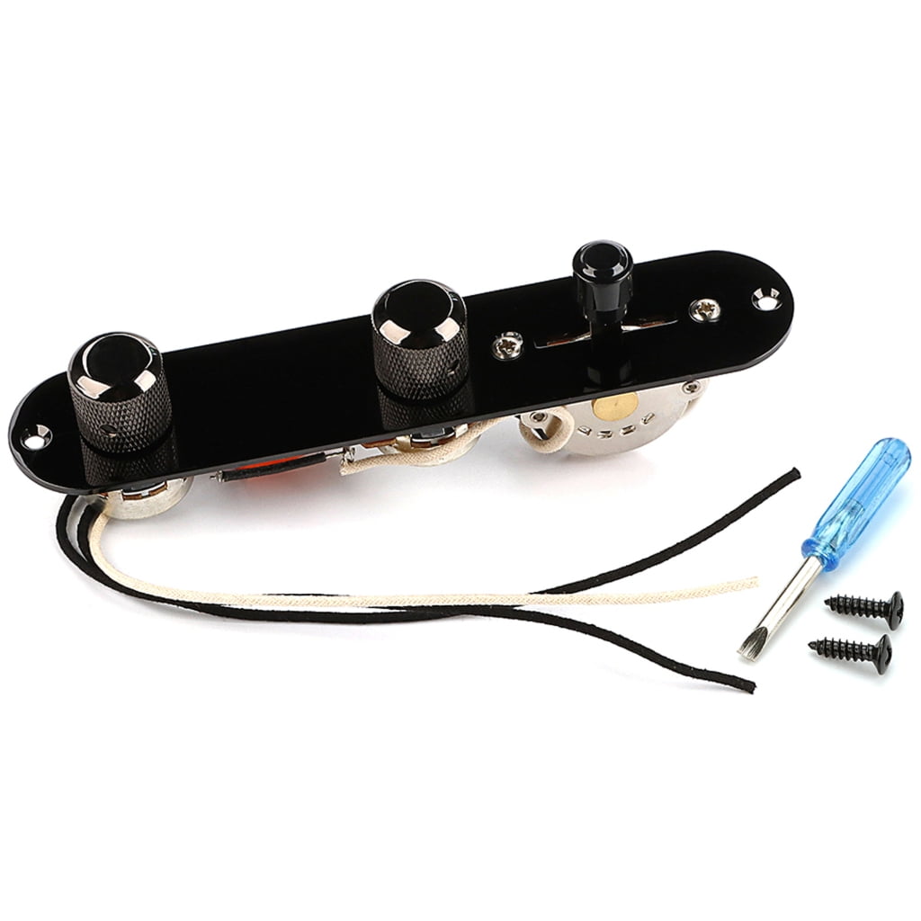3 Way Guitar Control Plate Assembly Wire Loaded Prewired Guitar Switches Control Plate Musical Instrument Accessories
