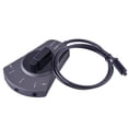 thumbnail image 1 of 3 Way In/Out Digital Toslink Audio Splitter Manual Switch Fiber Optic Cable,Black, 1 of 5