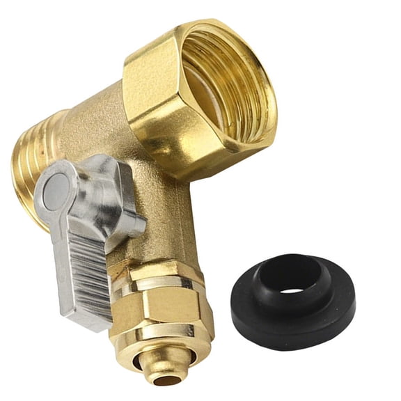 3 Way Inlet Valves Integrated Brass Construction Triple Port Water Valves for Water Flows Control Erosion Resistance