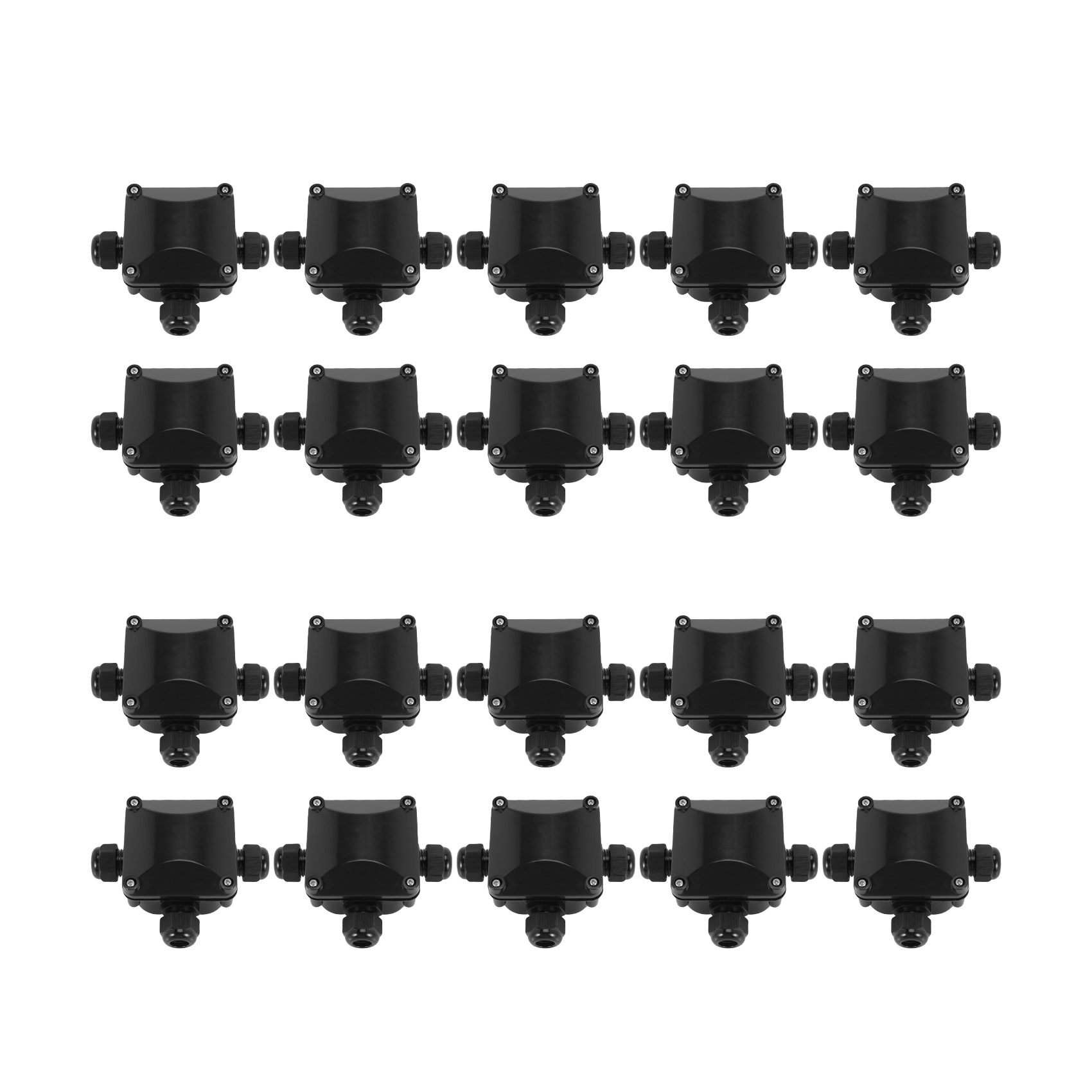 3Way Junction Box, IP 68 Waterproof Connectors for Outdoor Lighting