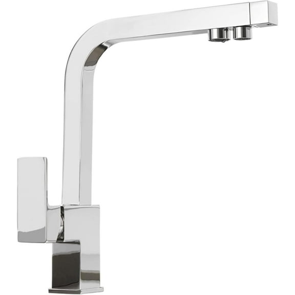 3 Way Kitchen Faucet Swivel Brass Pure Water Hot and Cold Kitchen Water Purifier Faucet Chrome