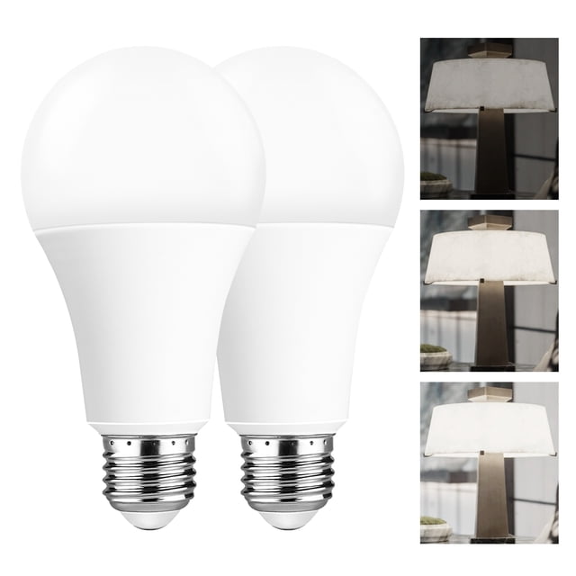 Youtime 3-Way LED Light Bulbs 4-Pack – 50/100/150W Equivalent, A21 6/15/20W, 4000K Natural White, 500-2200 Lumens