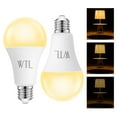 thumbnail image 1 of 3 Way LED Light Bulbs 50 100 150W, Three Way 3000K Soft Light 6W/14W/20W A21 E26 Base LED Bulb for Desk, Floor,Table Lamps, Dimmable, No Flicker, 2 Pack, 1 of 7