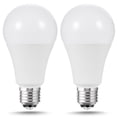 thumbnail image 1 of 3 Way Led Light Bulbs 50-100-150W Equivalent Daylight White 5000K, Perfect for Reading, E26 Medium Base 600lm-1250lm-1850lm, 2 Pack, 1 of 7