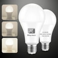 thumbnail image 1 of 3-Way Led Light Bulbs 5000K Daylight, 50 100 150 Watt Equivalent, M MayJazz A21 E26 LED Bulbs, Perfect for Home Lighting, 2 Pack, 1 of 7