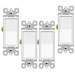 3 Way Light Switch White On/Off Rocker Paddle Switch 15A 120/277V ,Home & Office