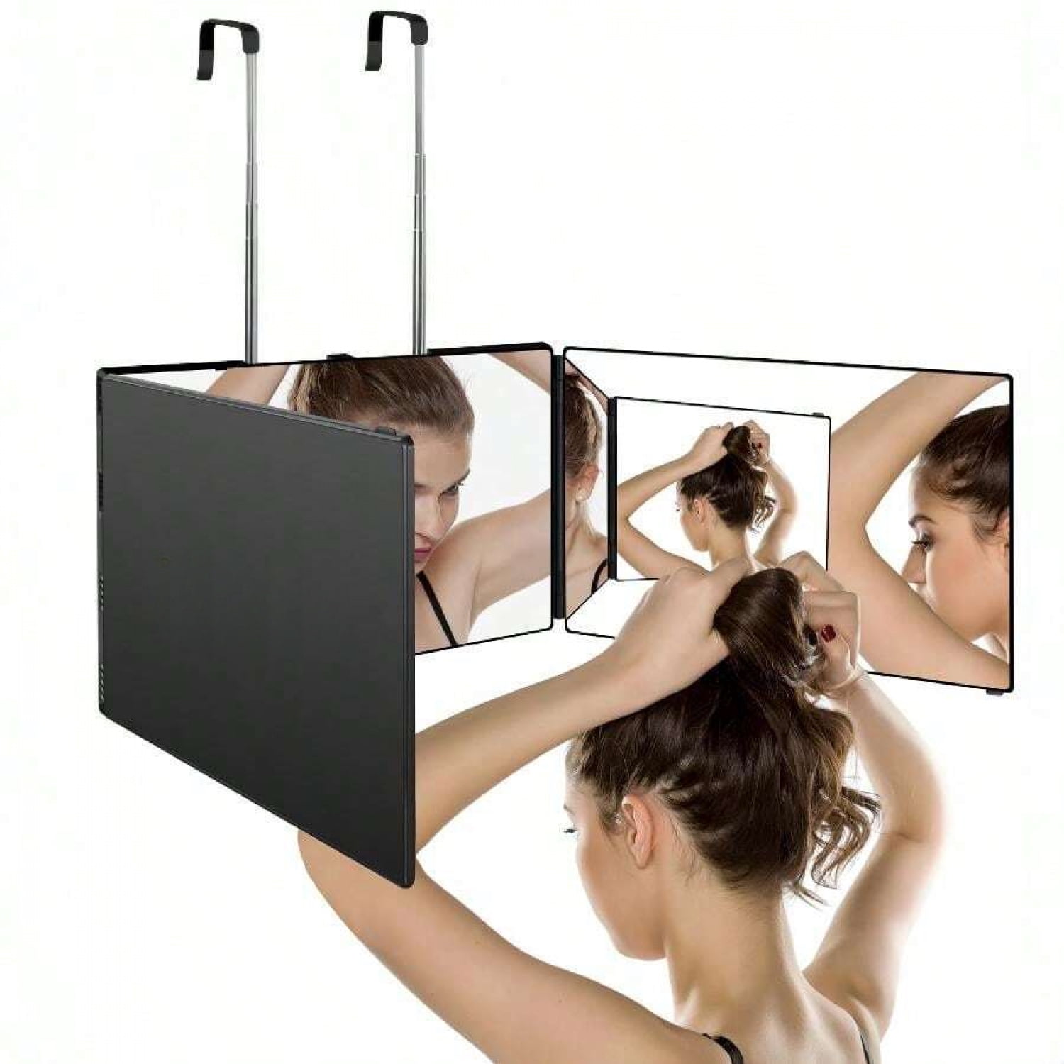 3 Way Mirror For Self Hair Cutting 360 Viewing Angle Self Hair Cutting ...