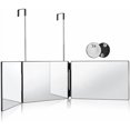 thumbnail image 1 of 3 Way Mirror for Hair Cutting,360 Trifold Mirror with Height Adjustable Telescoping Hooks,and 5X Magnification,for Makeup, Hair Styling, 1 of 6