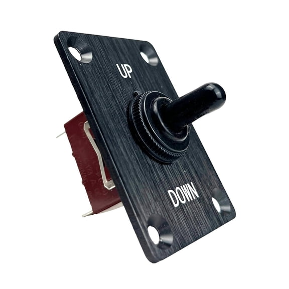 3 Way On/Off/On Toggle Tilt Switches 12V 15A for Marine Boat Trim Switch Momentary Up Down Position Control Waterproof Cap Transfer with Mounting Plate13/4"" W X 21/2"" H