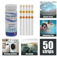 thumbnail image 1 of 3-Way Pool Test Strips, 50Pcs Strips Water Chemical Testing for Free Chlorine/Bromine, PH, Total Alkalinity, 1 of 9