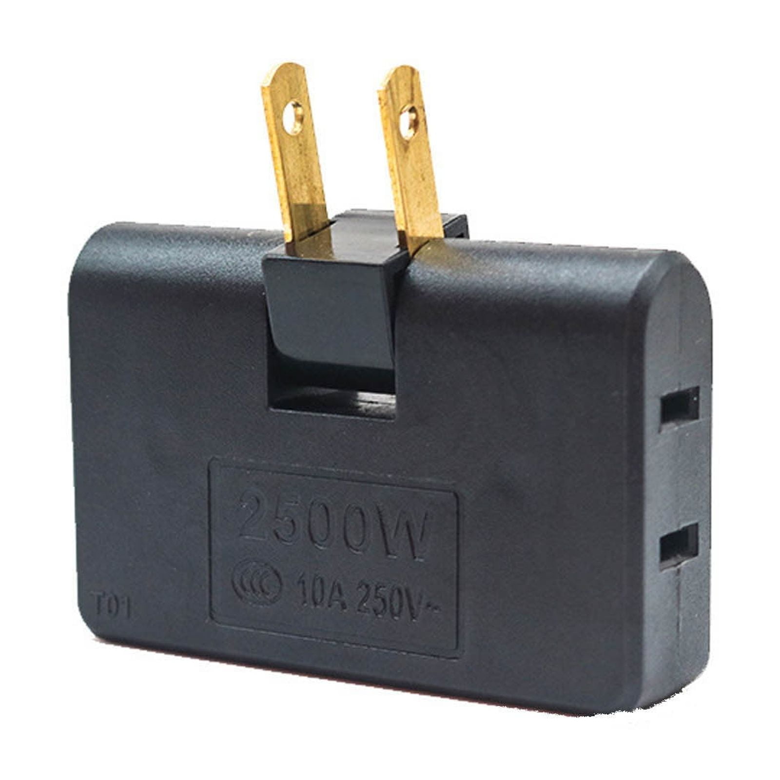 3-Way Rotatable Socket Converter - 2500W, Foldable - 180° Swivel ...