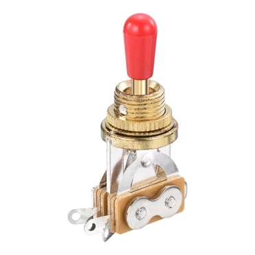 Promotion! Silver 3 Position Pickup Selector Toggle Switch With Black Tip Mini L