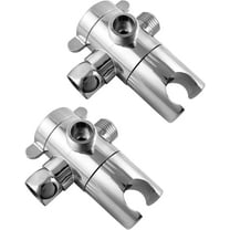 3 Way Shower Diverter Valve 1/2” with Hand Shower Cradle for Bathroom Hand Shower Hardware Accessory, 2 Pack