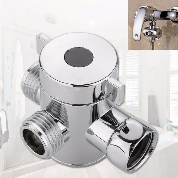 3 Way Shower Diverter Valve, Shower Faucet with Valve, Corrosion-Resistant Universal Adapter, Shower Head Adapter, Faucet Splitter, Shower Diverter Valve, Shower Diverter, for
