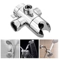 thumbnail image 1 of 3-Way Shower Head Diverter Valve, TSV G1/2 Shower Arm Diverter Valve with Adjustable Handshower Mount for Hand Held Showerhead, Shower Arm Mounted Valve Fix Bracket Bathroom, 1 of 10