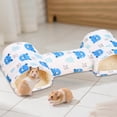 thumbnail image 1 of 3-Way Small Animal Tunnel Bed, Soft Plush Warm Hamster Hideout Tube, Washable Cozy Cage Accessory for Guinea Pigs Chinchillas Ferrets Rats, Interactive Play Sleeping House for Tiny Pets, 1 of 5